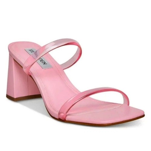 Steve Madden Lilah Heeled Sandal Womens Size 11 Slip On Open Toe Pink