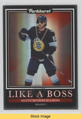 2023-24 Upper Deck Parkhurst Like a Boss Red Achievement Matty Beniers READ 0hc9