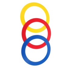  3pcs Circus Juggling Equipments Acrobatic Hand Rings Circus Ring Props Hand