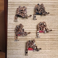 Lot Of 5 Different, New  Tested Dual Coil Tattoo Machines Lot 3 