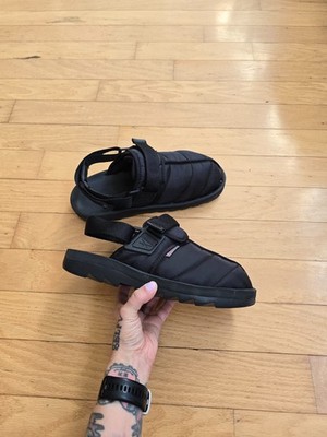 Reebok | Beatnik PrimaLoft Black Quilted Monochrome Gorpcore Mules | Mens 11