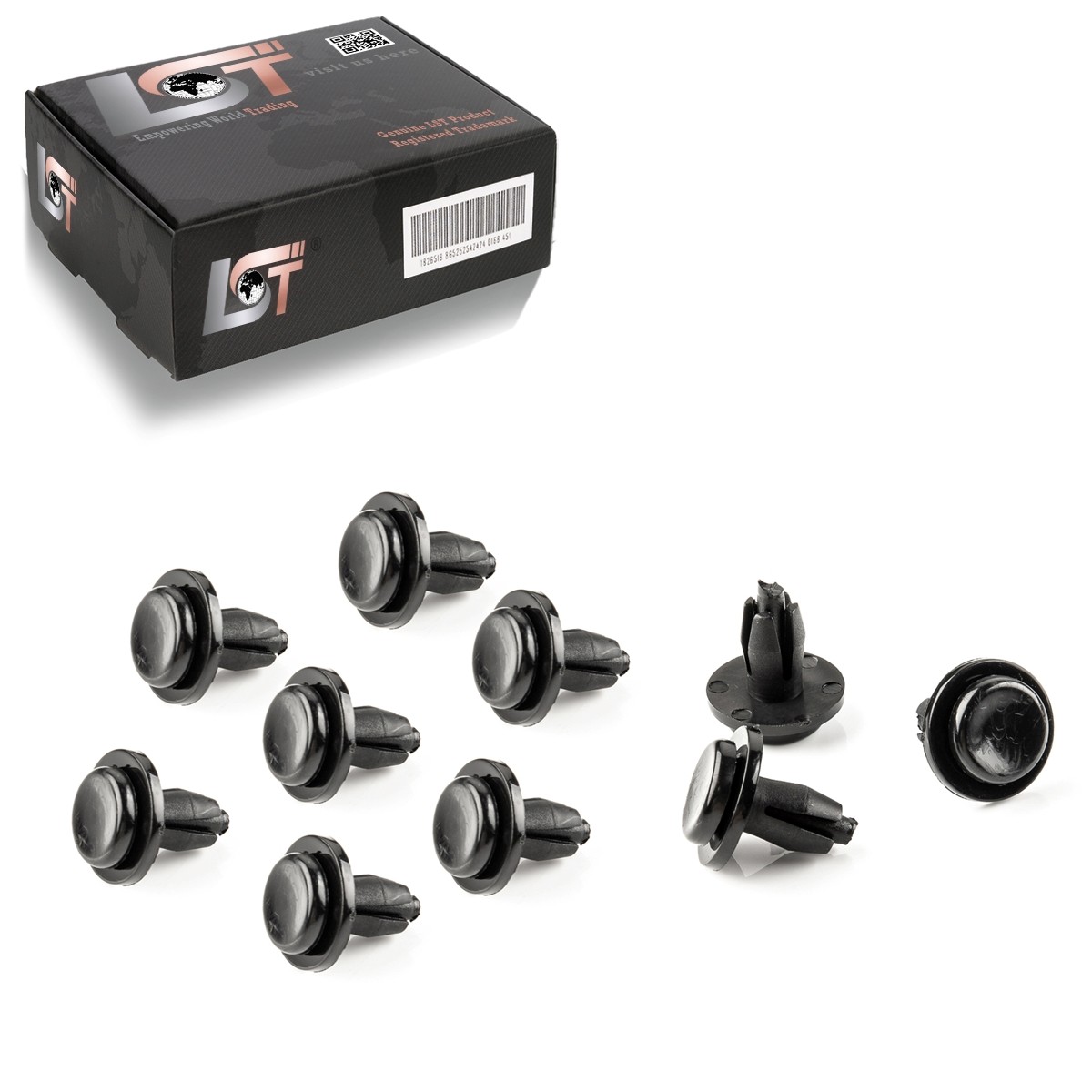 10x for Peugeot 407 wheel arch lining fender rivets fastening