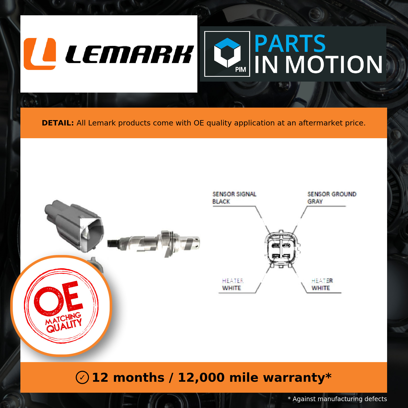Lambda Sensor Pre Cat LLB263 Lemark Oxygen 8946728030 8946742010 Quality New - Image 3