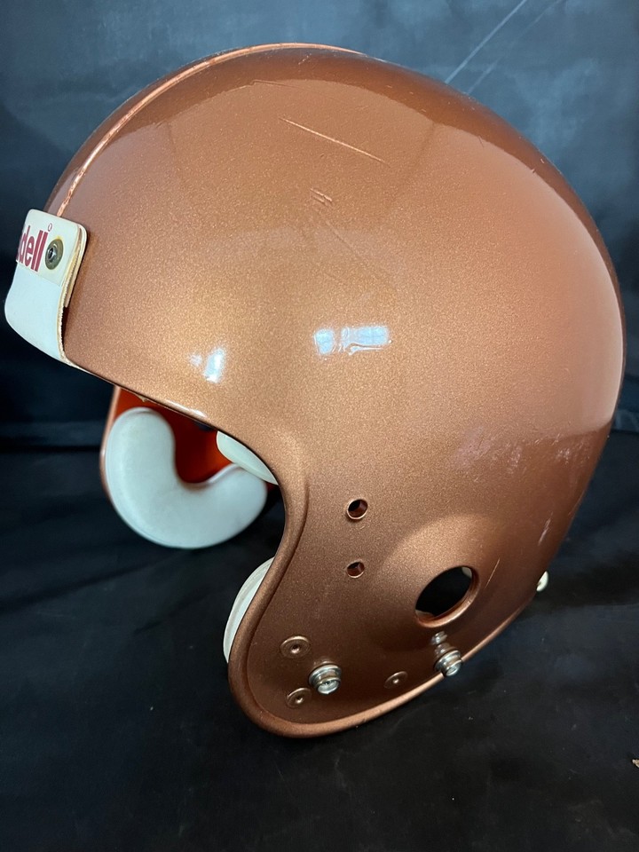 Copper Rattler 1994 Riddell VSR4 XL Used Worn Copper Football Game Helmet Arizona ...