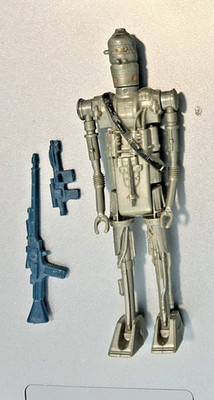 VINTAGE STAR WARS IG-88 BOUNTY HUNTER DROID WITH BOTH GUNS 1980 ESB ORIGINAL NM