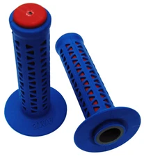 AME old school BMX Unitron bicycle grips - BLUE over RED