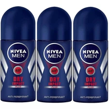 NIVEA ROLL-ON MEN DRY IMPACT 50 ML - 3 pack
