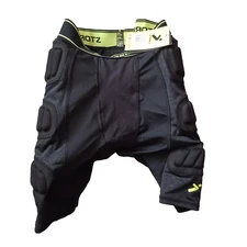 Storelli Shorts Mens Small Black BodyShield Sliders Soccer Goalkeeper Padded NWT