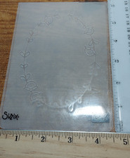 Stampin Up Sizzix Embossing Folder Oval Frame