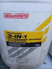 Sealorend 25 litres, screed render waterproofer, plasticiser, bonding additive