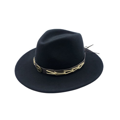 Premium Wollfilz Cowboyhut Western Style Sonnenhut Herren Damen verstellbare Passform