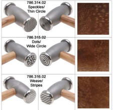 3 szt. Młoty teksturujące Dwustronne 6 wzorów Biżuteria Metal Smith REPOUSSE