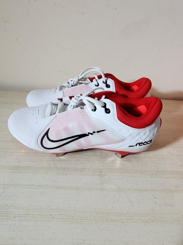 Nike Hyperdiamond 4 Elite CZ5917-105 Women's White Red Softball Cleats Size 11 - 第 1/11 張圖片