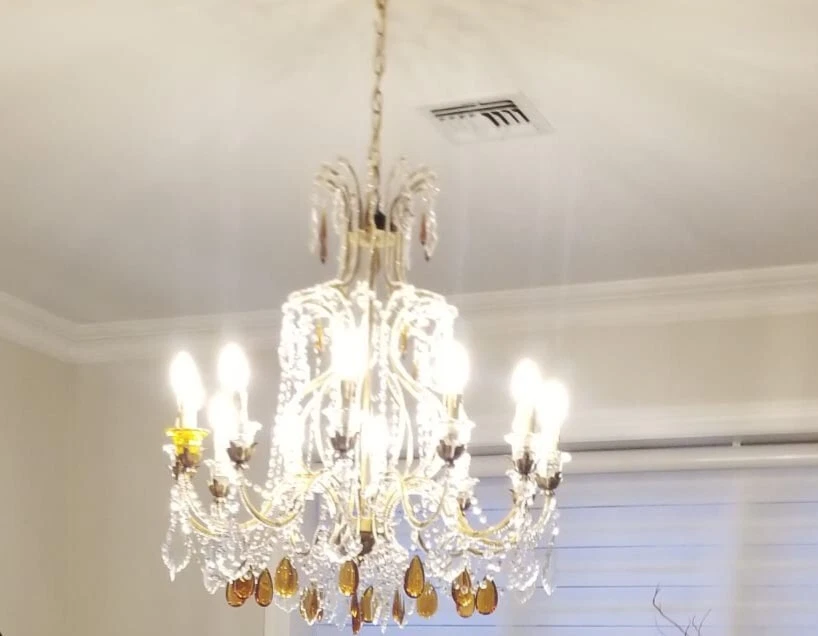 Lámpara de araña italiana vintage Foto 3 de 4