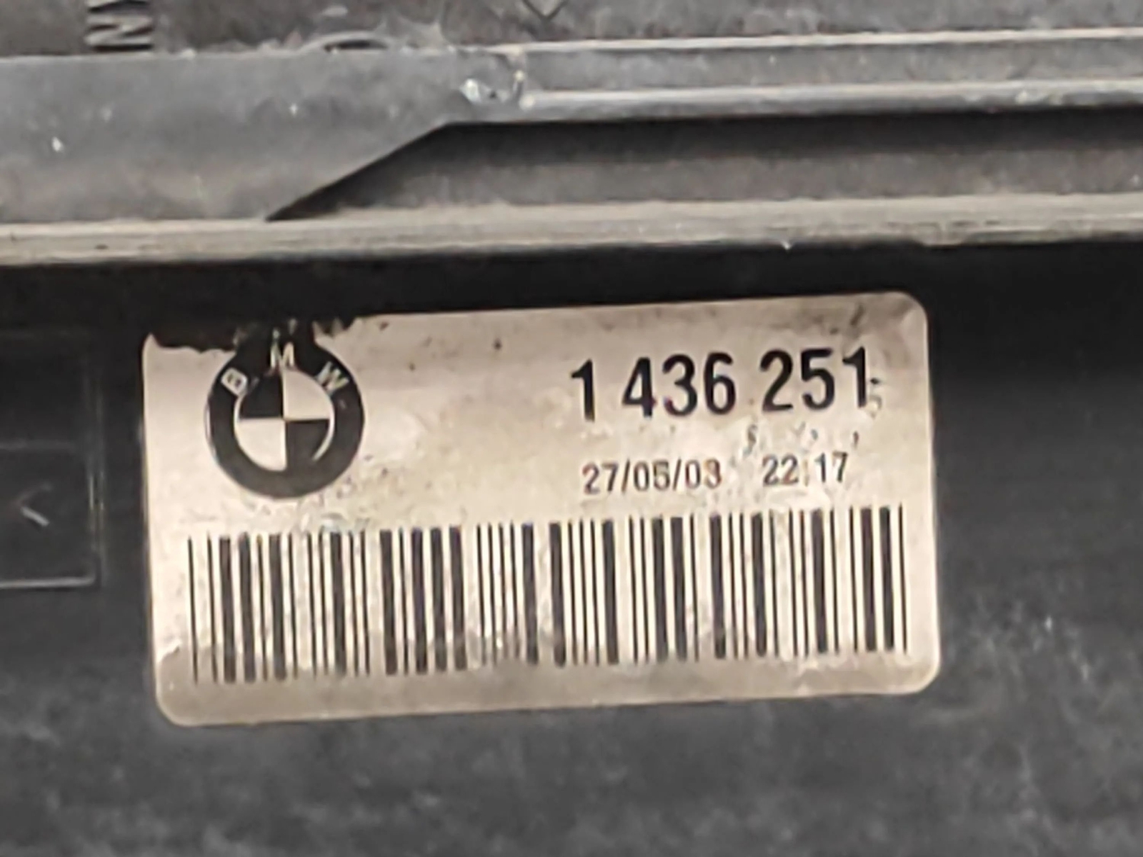 BMW Z4 E85 3.0 PETROL 170KW 2003 ENGINE COOLANT EXPANSION TANK