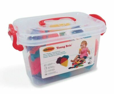 Edushape Young Brix Soft Flexible Oversized Play Blocks Bricks 36 Pieces NEW