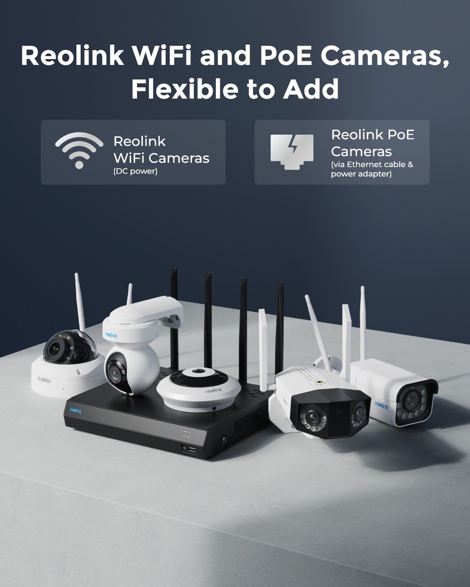 Reolink RLN12W 4K 16CH WiFi NVR 24/7 Recording for CCTV Security