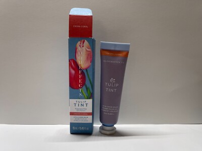 Bloomeffects Tulip Tint Fragrance Free Lip & Cheek Balm ~ Crispa Coral ~ 0.45 oz