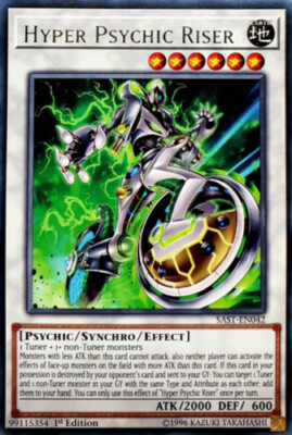 Hyper Psychic Riser - SAST-EN042 - Rare - 1st Edition x3 - Near Mint