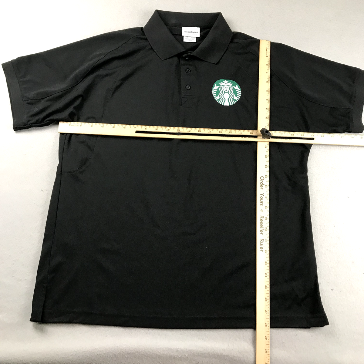 Starbucks Work Shirt Mens Large Black Short Sleeves Polo Starbucks Work Shirt Mens Large Black Short Sleeves Polo