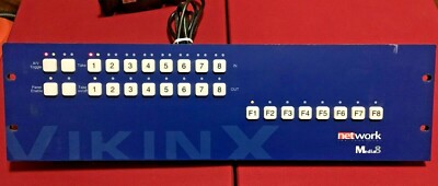 network VikinX Media8 8x8 400MHz Analog Video Matrix (RGBHV, Y/C, RGB, RGBS) #1