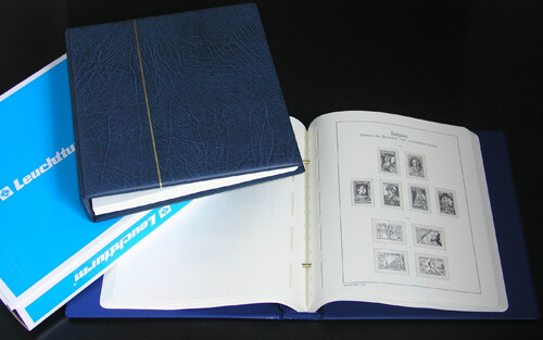 Leuchtturm Sf Vordruckalbum Deutsche Besetzung 1939-1945 Im Blauen Schraubbinder-image
