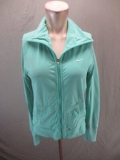 NIKE DRI-FIT Size S 4-6 Womens Full Zip Stand Collar Pocket Track Jacket 210