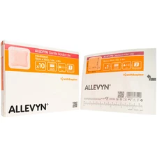 Smith & Nephew 66800835 Allevyn Gentle Border Lite Foam Dressing 4" x 4" - 10/BX