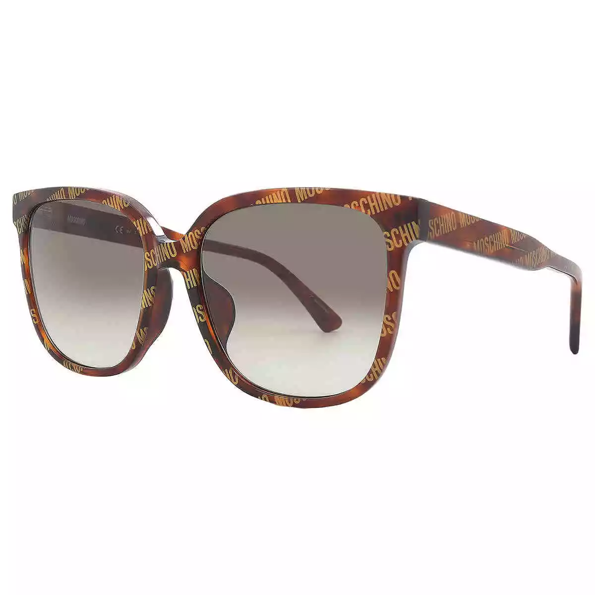 ✨ NWT Moschino Logo Monogram Sunglasses Brown MOS132/S - Authentic ✨ Moschino MOS134/F/S Havana Logo Square Sunglasses Brown  main image 3