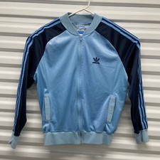 Sz M- Adidas ATP Keyrolan Vtg 80's Zip Satin Tennis Track Jacket Trefoil Retro