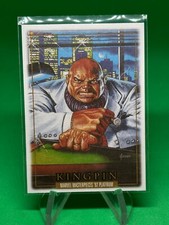 2024 Skybox Marvel Masterpieces 92 Platinum #43 Kingpin Canvas Parallel