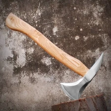 Handmade Axe for Wood Cutting, Throwing , Hunting, Camping, Spike wood Handle