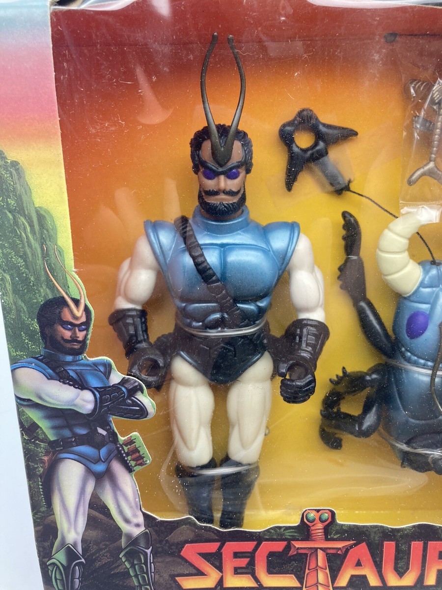 1984 Coleco SECTAURS Warriors Symbion MANTOR and RAPLOR action