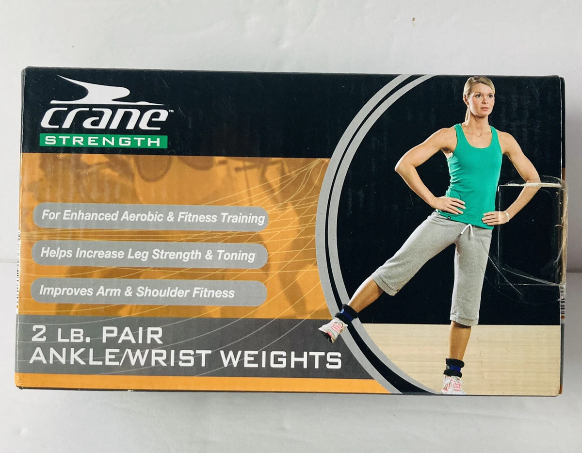 NEW 2 Lb Pair Ankle Wrist Weights By CRANE Fitness Training