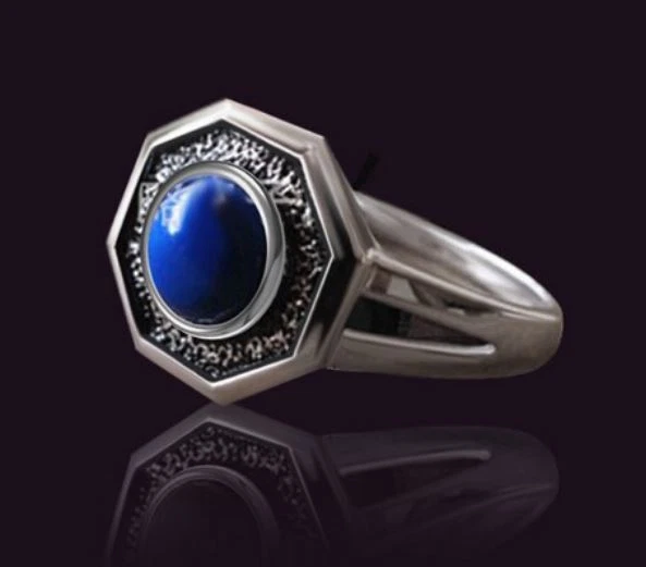 The Vampire Diaries, Elijah Rebekah Mikael Finn, Antique Silver Daylight Ring - Image 2 of 3