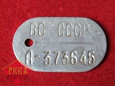 Erkennungsmarke Sowjet Armee Soldat Sowjetunion UdSSR Rote dog tag ID Identit&auml;t