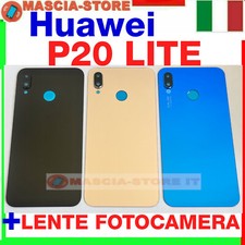 VETRO POSTERIORE SCOCCA Per HUAWEI P20 LITE BACK COVER COPRI BATTERIA + LENTE