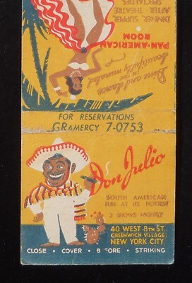 1940s SEXY HOT MEXICAN GIRL Don Julio Pan-American Room 40 West 8th St. NYC NY