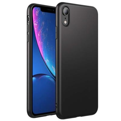 Für iPhone XR Slim Luxus Schutzhülle Stoßfest Schwarz Gel Handy Hülle Cover
