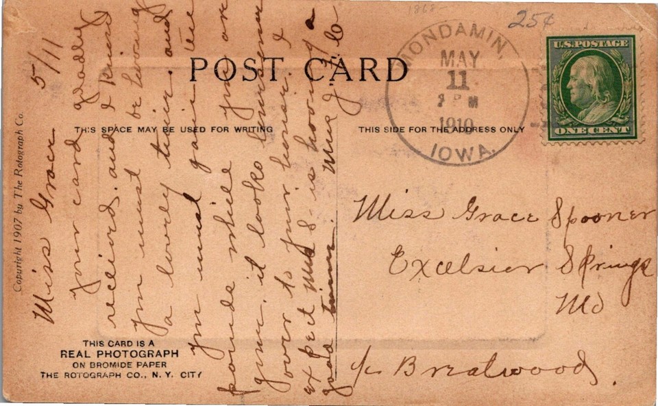 GOLDPATH US POSTCARD 1910, MONDAMIN, IOWA CV604_P15 eBay