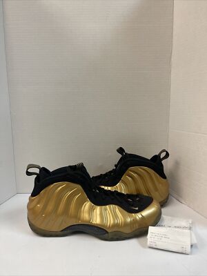 Nike Foamposite Metallic Gold 2014 Size 11 Used 314996-700