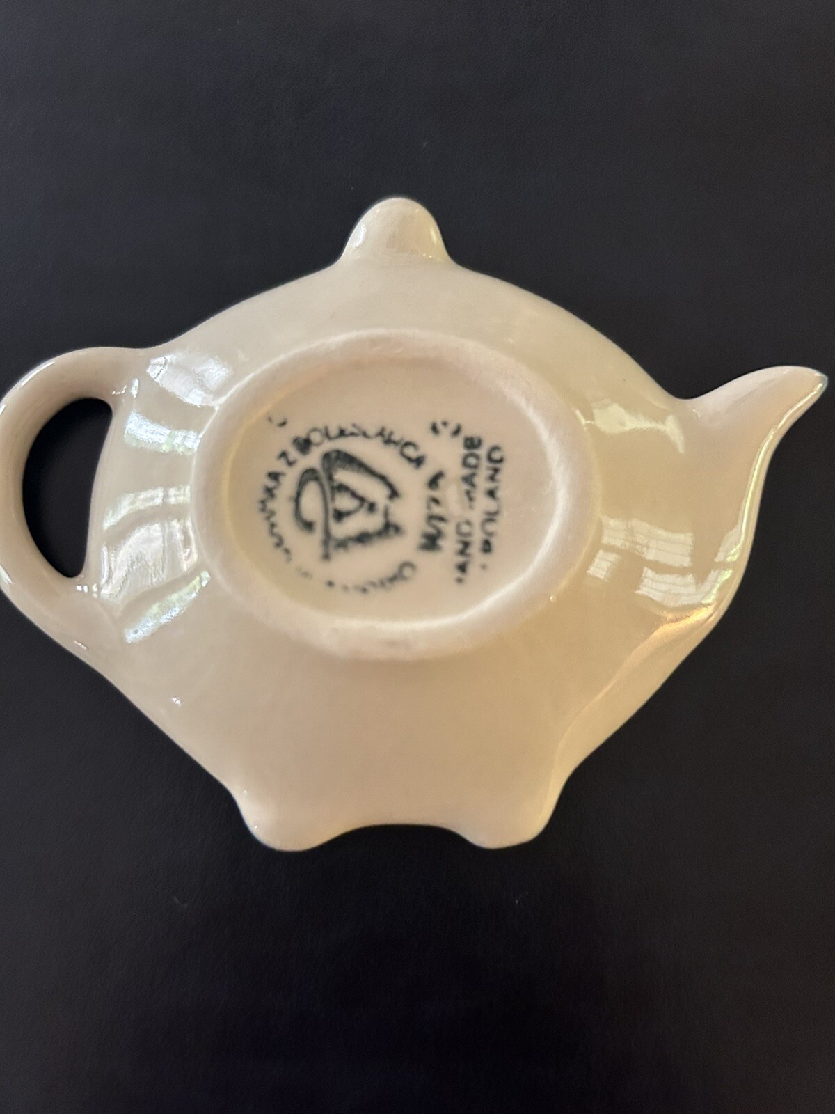 Polish Pottery tea bag Or Lemon Plate