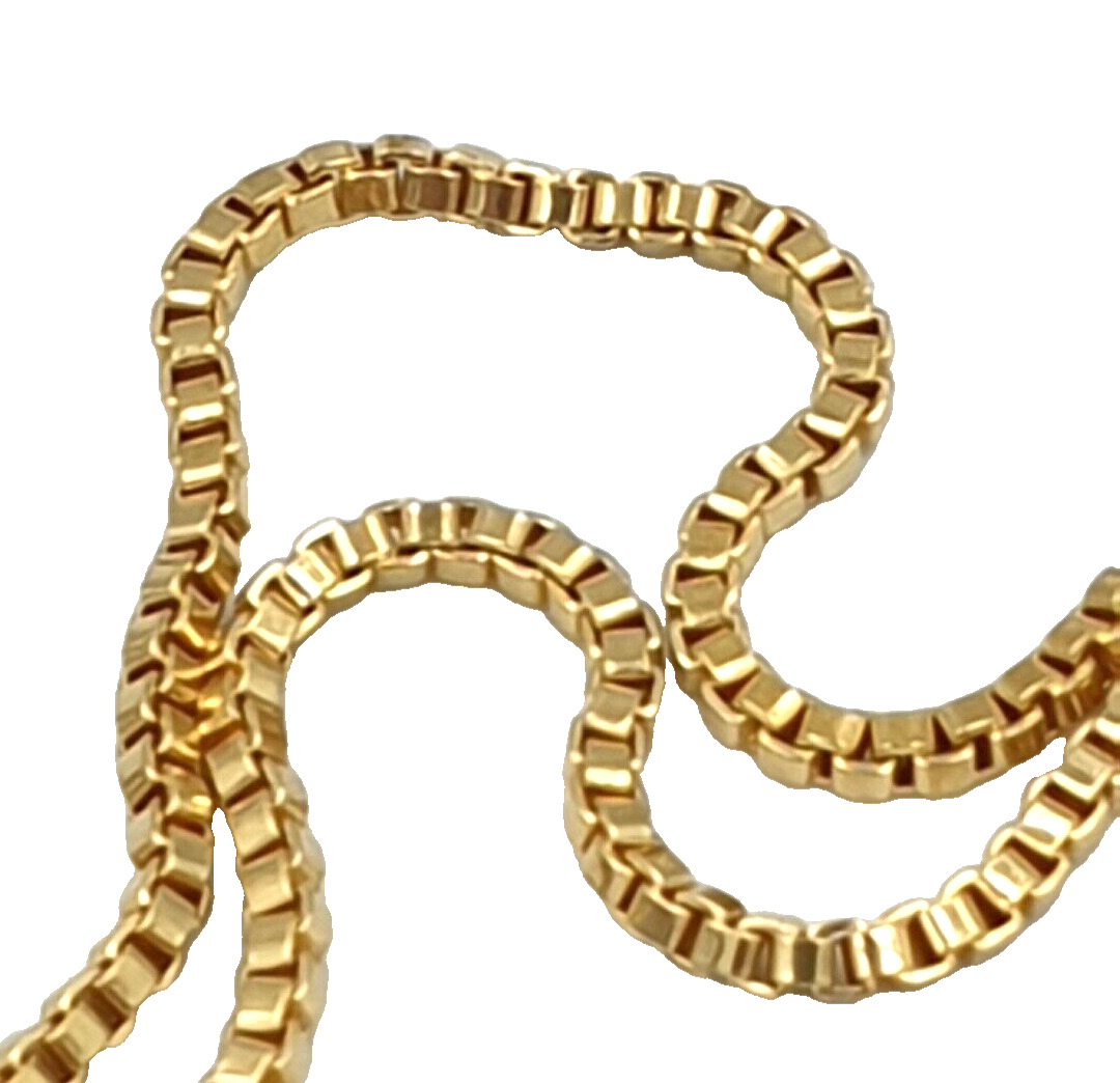 Chain Women's Jersey Venetian Gold Solid 18K Vint… - image 6