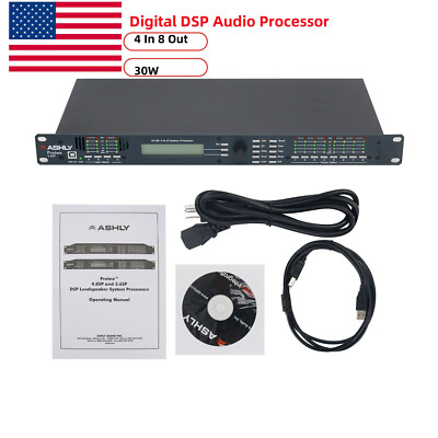 4.8SP 110V Digital DSP Audio Processor Original Software 4 In 8 Out Sound *USA