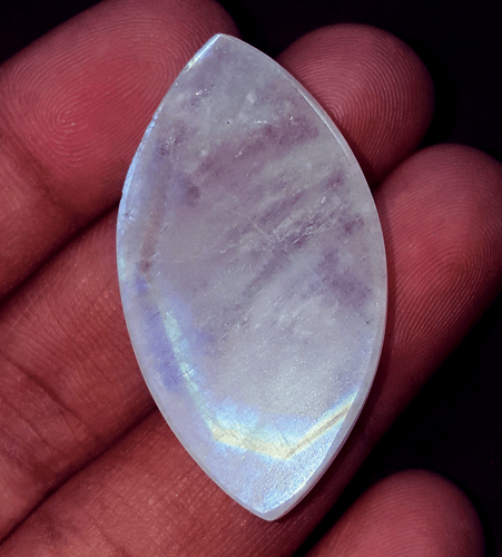 51.00 Ct 100% Natural White Rainbow Moonstone Loose Gemstone Certified - Picture 4 of 6