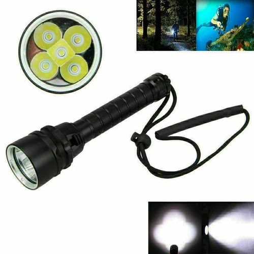 380000LM 5* LED Diving Torch UnderWater 220m Depth Waterproof Flashlight US - Picture 2 of 11