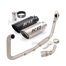 Exhaust System Connection Pipe 51mm Muffler Tips For Benelli TNT125 2017-2023
