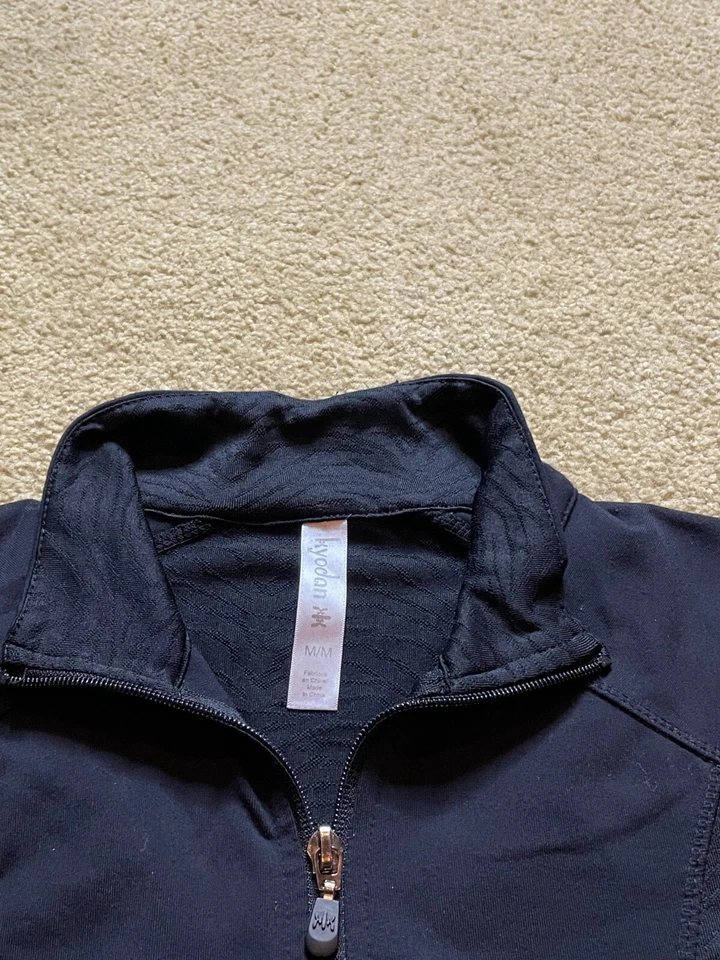 Women's Kyodan Slim Fit Full Zip Track Running Workout Gym Yoga Jacket Black M - Image 4 of 4