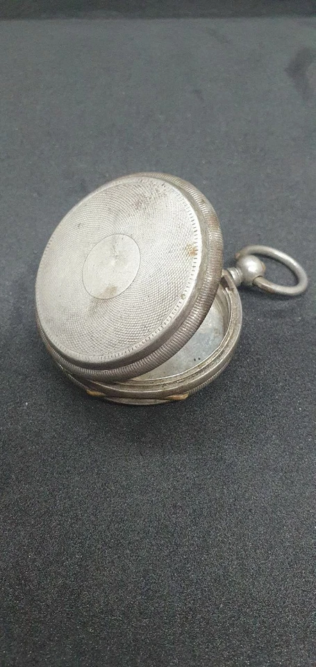 Reloj Bolsillo Caja Plata Vintage, Robert Roskell, Angre 15 Rubis, 26392 Foto 2 de 4