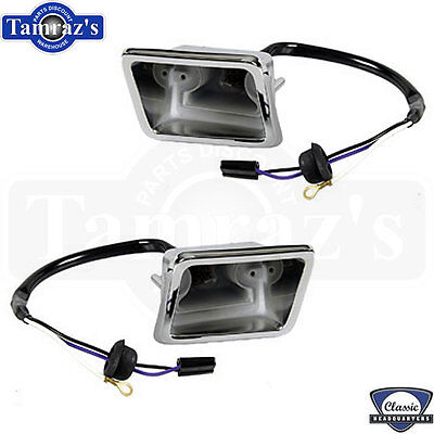 lenses+seals+brackets 67 Camaro R/S Parking Lamps Rally Sport front park lights